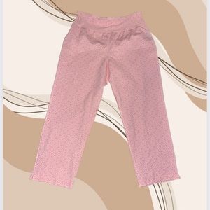 New pink pattern J McLaughlin leggings size 4